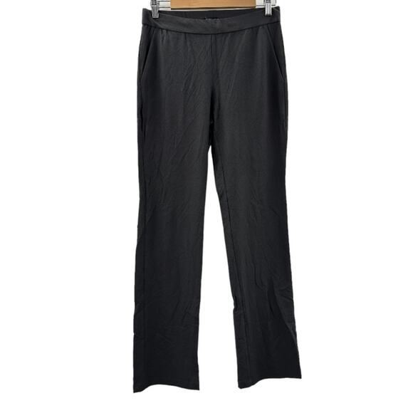 Eileen Fisher Gray Mid Rise Straight Leg‎ Pull On Dress Pants Size XS - Picture 1 of 10